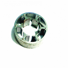 Brushless motor stator and rotor chip